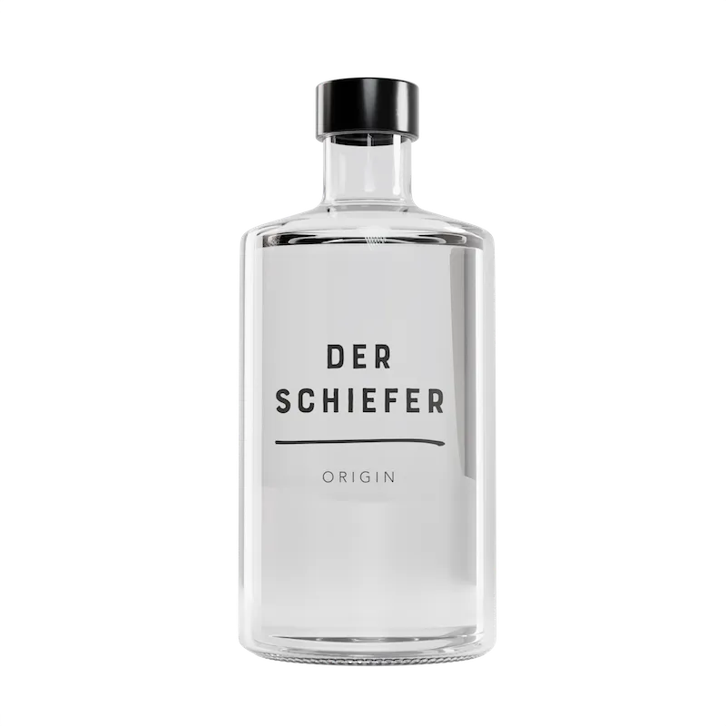 Flasche Schiefer Gin Origin